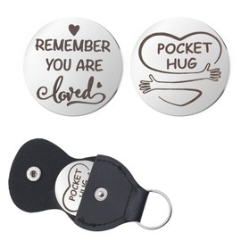 Pocket Hug Token Gift for Mum Grandma Birthday Christmas Gifts for Women Husband Wife Anniversary Romantic Gifts for Her Best Friend Long Distance Friendship Gifts for Friends Pocket Hug Keyring