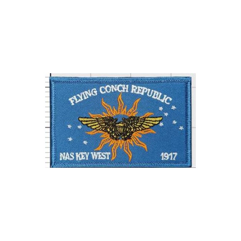 NAS Key West Conch Republic Flag Patch – with Hook