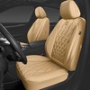 CAR PASS Piping Luxury Leather Seat Covers Full Set,5 Seats
