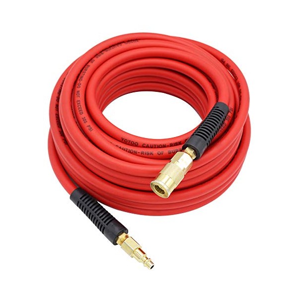 YOTOO Hybrid Air Hose 1/4-Inch by 50-Feet 300 PSI Heavy