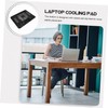 KOMBIUDA Quiet Laptop Cooling Pad Anti-Slip Design Portable Stand for