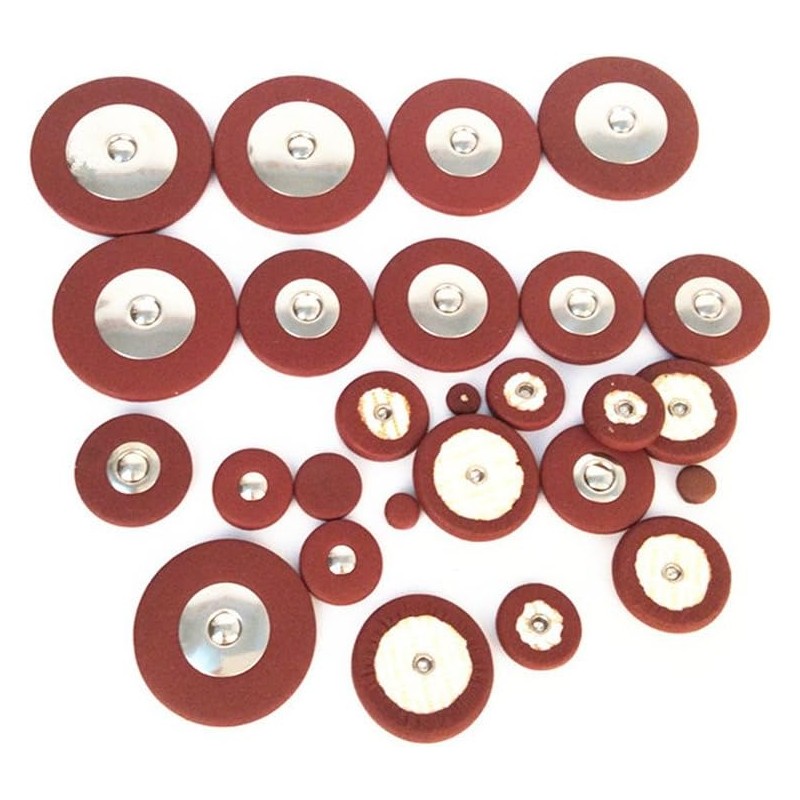 Andoer Saxophone Sax Leather Pads Replacement (for Alto Saxophone)