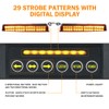 Xprite Amber LED Visor Strobe Dual Light Bar, Interior Windshield