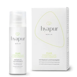 hyapur® - Green Fluid 30 ml - The light moisturiser - for anti-ageing care with organic vegan natural cosmetics from Berlin