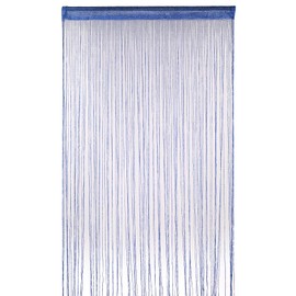WedDecor String Curtains, Glitter Fringe Panel, Fly Screen Room Divider, Tassel Curtain for Doors, Doors, Windows, Home Decor, Event Decoration, Royal Blue (90x200cm)