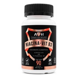 Niacina Vitamina B3 90 Cápsulas Rinde 3 Meses A4h                                                                                                     