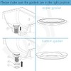 Decaura Overflow Bathroom Basin Push Pop Up Plug Waste Drain