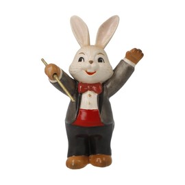 Goebel Bunny Figurine Rabbit Ingenious Conductor Easter