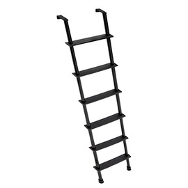 RecPro RV Bunk Ladder 66" | Black or Silver Color Options | Mounting Brackets Included | Aluminum | Made in USA (Black)
