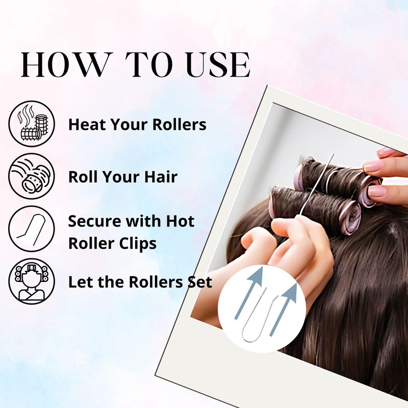 Sta-Rite Hot Roller Clips – Small Size Hair Clips for