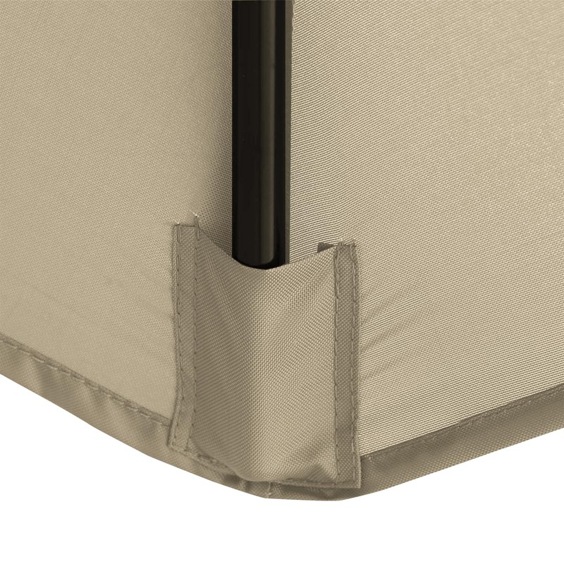 Jorohiker 7.5ft Patio Umbrella Replacement Canopy for 6 Ribs，Durable，Waterproof, UV-Resistant