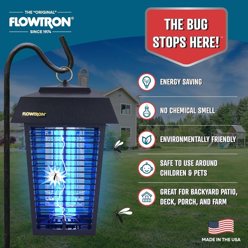 Flowtron Bug Zapper, 1 Acre of Outdoor Coverage with Powerful