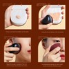Jessup Foundation Brush with Makeup Sponge Black Makeup Brush with