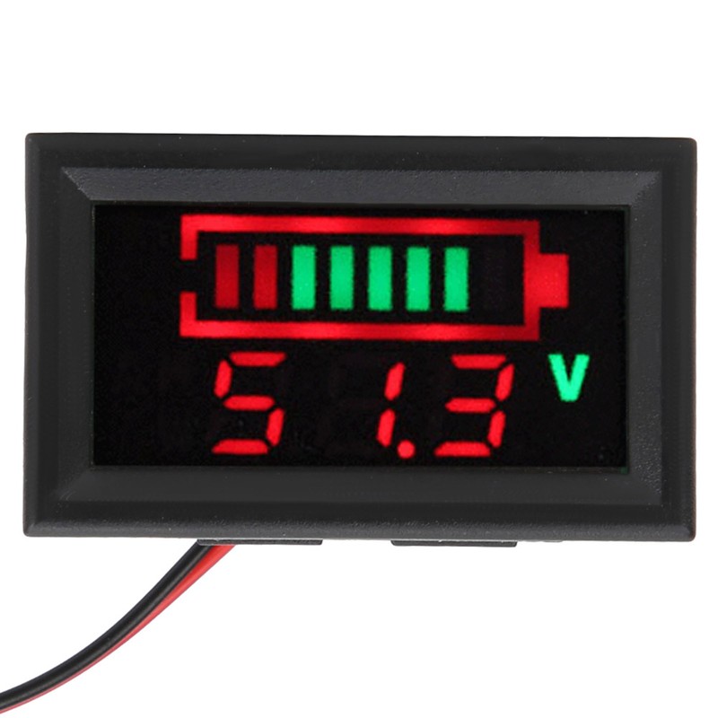 YB27VE Electric Car Digital LED Voltage and Electricity Dual Meters