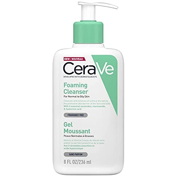 CeraVe Gel face and body foaming cleansing gel
