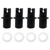 JRSHOME 4 Pack Air Pump Nozzle Valve Hose Adapter Replacement
