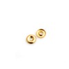 100 x Rosettes Diameter 13 x Height 1.8 mm Brass-Plated