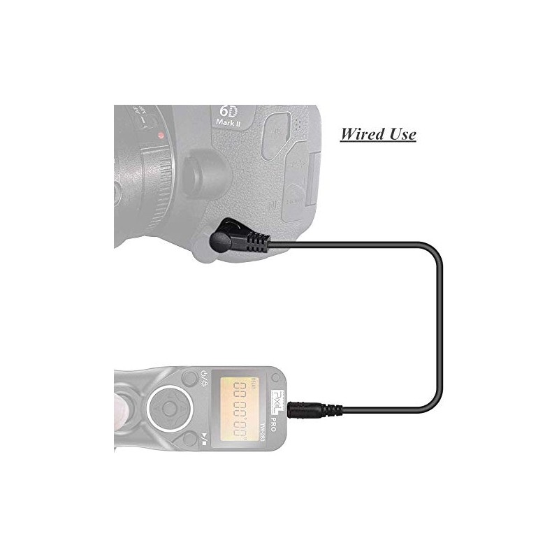 Pixel Remote Shutter Release Connection Cable DC 3.5 mm Jack