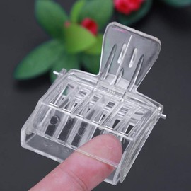 5 Pack Plastic Queen Bee Catcher Queen Bee Cage Catcher Clips Trap Box Beekeeping Tool for Beekeepers (Transparent)