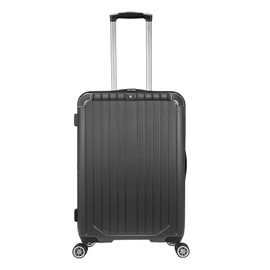 World Traveler Dejuno Beaumont 20-Inch Carry-On Lightweight Hardside Expandable Spinner Luggage - Black