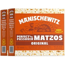 Manischewitz Passover Matzos Crackers, Fresh and Crispy Matzah. (2 Pack) Total 2 Lbs.