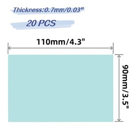 20 PACK Welding Protection Lens Replacement 4.3 x 3.5 Inch (110mm x 90mm) ，Transparent Lens Cover for Solar Auto Darkening Welding Filter，Clear