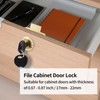 Qjaiune 2 Pack File Cabinet Locks with Key, 7/8 Inch