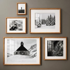 Picture Frame, USA-Sourced Hardwood Photo Frame, Teak, 8x10