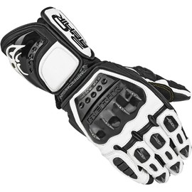 Berik Misano Motorcycle Gloves, Black/White, XS
