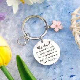 Valentines Gifts for Sister, Sister Gifts, Sister Birthday Gifts, Mothers Day Gifts for Sister, Sister Keyring, Best Sister Gift, Gifts for Sisters Adults, Special Sister Gifts, Sister Christmas Gifts