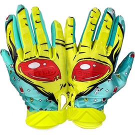 Battle Sports - Guantes de fútbol para niños con receptor ancho para niños