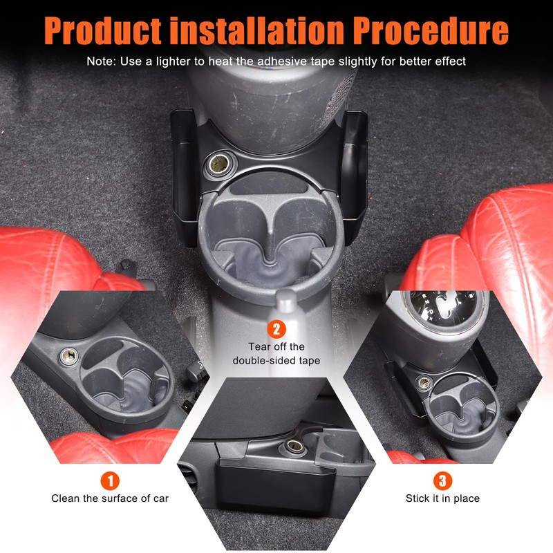 PIUGILH Car Insert Storage Box Suitable for Fiat 500 2007-2015,