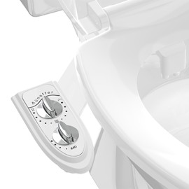 Aünsffer Bidet Toilet Attachment,Non-Electric 3 Wash Modes, Adjustable Water Pressure, Cold Water, White