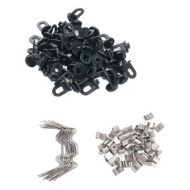 Greenhouse Glazing Clips, W and Z Type Clips for Greenhouse Strong Grip Easy to Connect 50PCS for Glass House