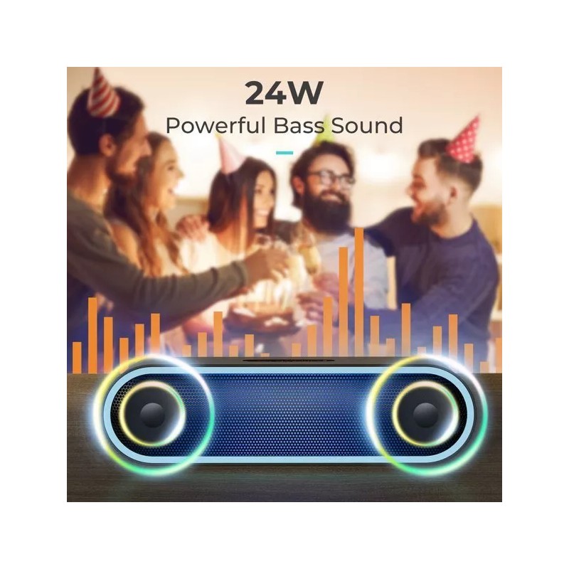 Speakers ELEHOT Portable Bluetooth Speakers True Wireless Stereo and Multi-Color