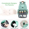 WITSTEP Diaper Bag Backpack with Changing Station, Light Green, Unisex