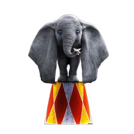 Cardboard People Dumbo Life Size Cardboard Cutout Standup - Disney's Dumbo (2019 Live Action Film)