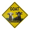 BTHUKO Goat Crossing 12" X 12" Aluminum Sign