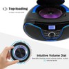 LONPOO Stereo CD Boombox Portable Bluetooth Digital Tuner FM Radio
