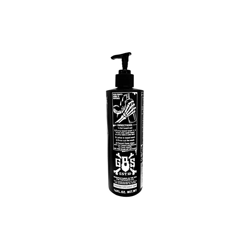 Grave before shave Beard wash 16 oz. Pump-top