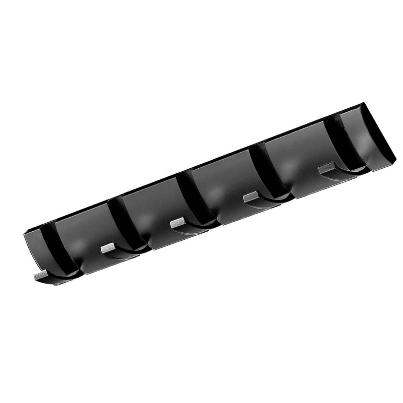 Thickened Invisible Hook 5 Hook Wall Mounted Coat Rack Folding