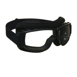 Motorcycle Biker Goggles Over Glasses with Polycarbonate Safety Smoke Lenses. Extra Large Microfiber Cleaning Case Included