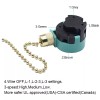 ZING EAR Pull Chain Ceiling Fan Switch 3 Speed 4