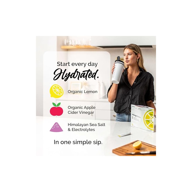 ROUTINE Morning Daily Hydration Electrolyte Drink Mix - Lemon Flavor