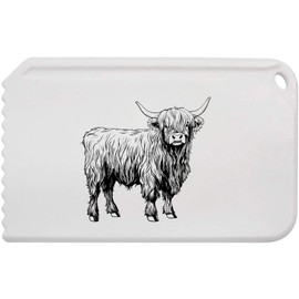 Azeeda 'Highland Cow Standing' Plastic Ice Scraper (IC00040903)