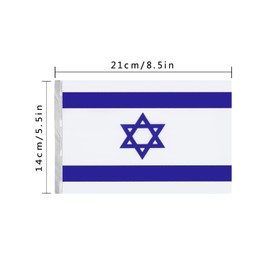 Israel String Banner Flag,5.5 x 8.2 Inch String Banner,Indoor and Outdoor Party Decorations,16 ft 20 Mini Flags.