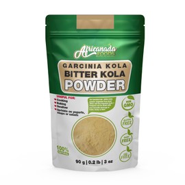 Natural Bitter Kola Nut Powder | Garcinia Kola | Snack, Baking, Smoothies, Yogurt, Salad | 90g, 0.2lb, 3oz