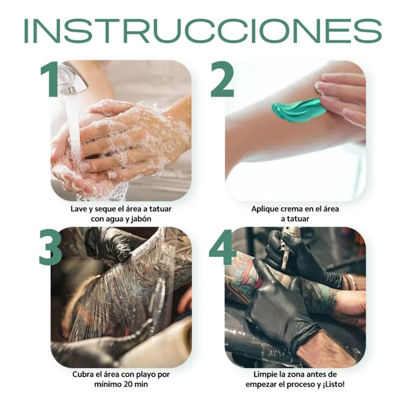 Crema Anestesia Ouo 25g Para Tatuajes Sin Dolor, Calmante