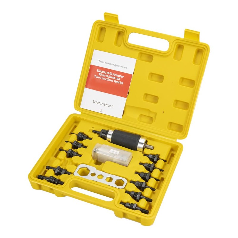 HIFESON Rivet Nut Tool, Electric Drill Adapter Rivet & Rivet