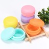 MUNSKT 6PCS Macaron Travel Pots, 10ml Mini Cosmetic Jars, Reusable